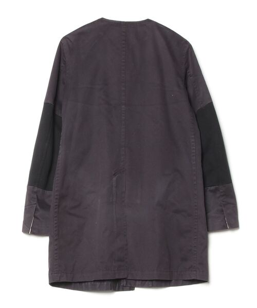 「Sandinista」 ノーカラーコート S ブラック メンズ_画像2