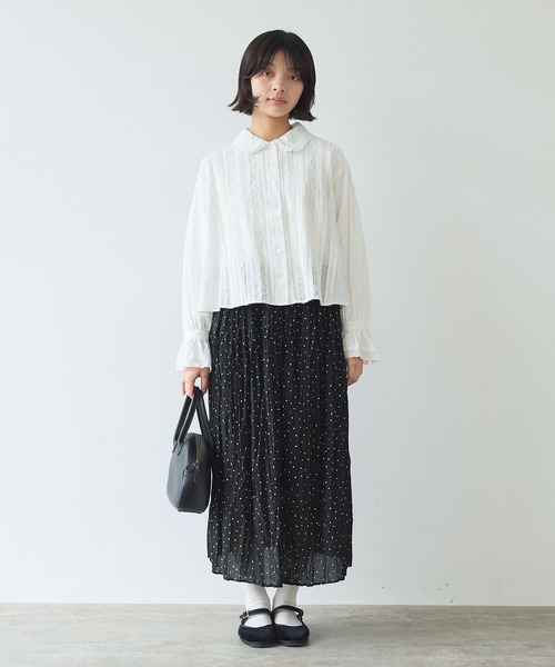【新品】bulle de savon ブラウス bulle de savon（ビュルデサボン） ブラウス シャツ コットン/シルク