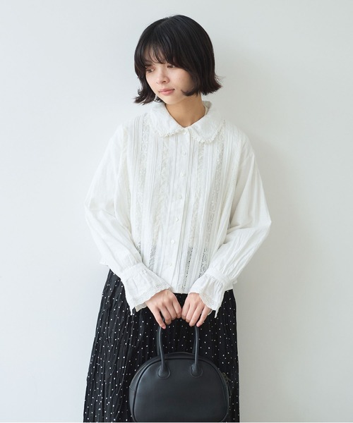 【新品】bulle de savon ブラウス bulle de savon（ビュルデサボン） ブラウス シャツ コットン/シルク