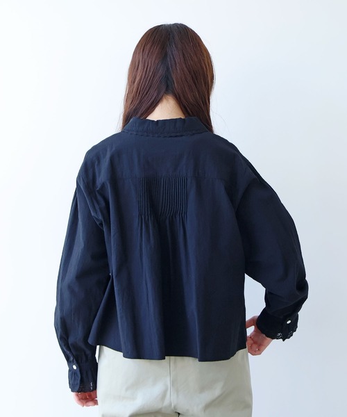 bulle de savon（ビュルデサボン） ブラウス シャツ lace patchwork