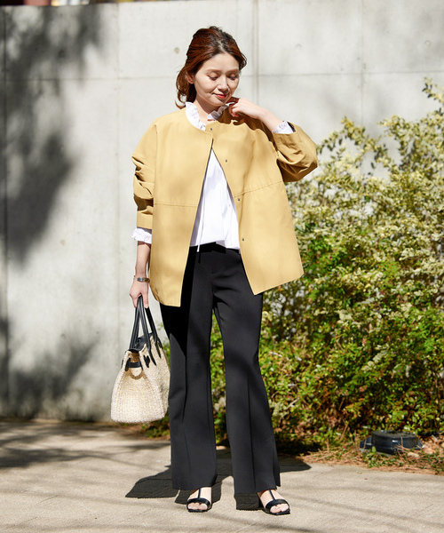 JOURNAL STANDARD ノーカラージャケット ベージュ JOURNAL STANDARD（ジャーナルスタンダード） ノーカラージャケット 38