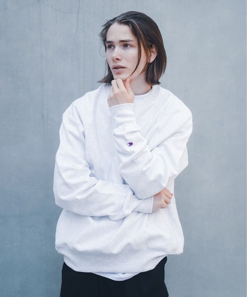 Champion（チャンピオン） スウェットカットソー LARGE ライトグレー