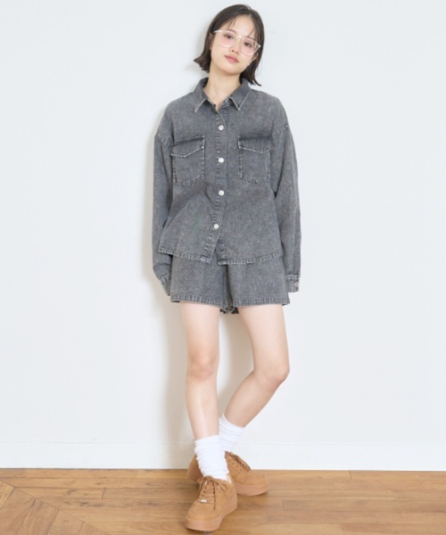 セットアップ デニムシャツSETUP キッズ 子供服 女の子 | LOVETOXIC | 04