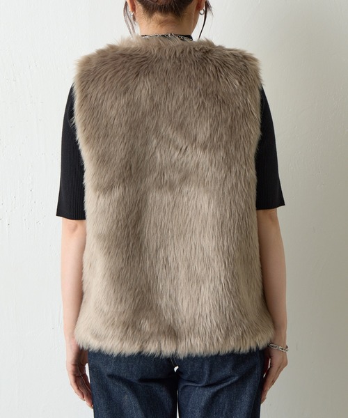 【ほぼ未使用】ヴァン　ロングファーベスト　ジレ　ヤマダヤ ほぼ未使用】ヴァン ロングファーベスト ジレ ヤマダヤ - メルカリ