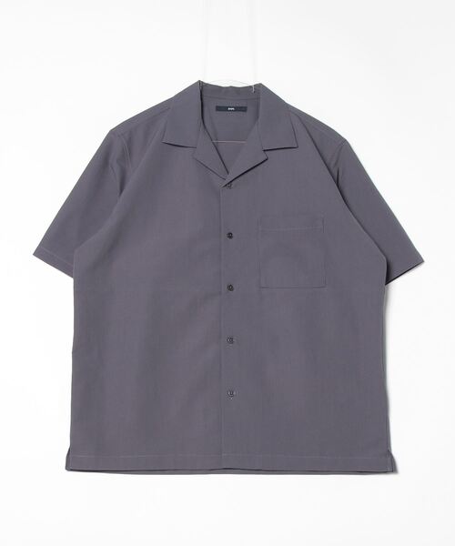 「SHIPS」 半袖シャツ X-LARGE チャコールグレー メンズ_画像2