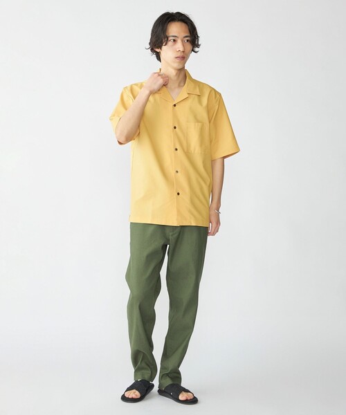 「SHIPS」 半袖シャツ X-LARGE チャコールグレー メンズ_画像4