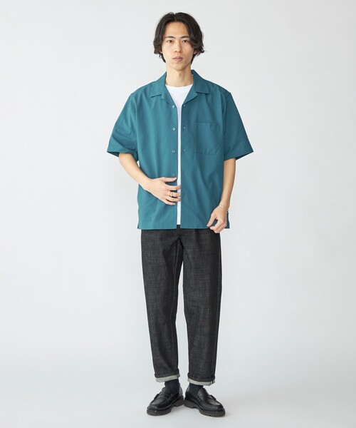 「SHIPS」 半袖シャツ X-LARGE チャコールグレー メンズ_画像5