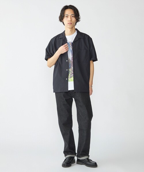 「SHIPS」 半袖シャツ X-LARGE チャコールグレー メンズ_画像6