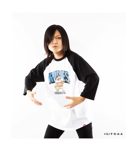 RUDIE'S（ルーディーズ） tシャツ RUDIE'SxCRAYON SHINCHAN GUITAR