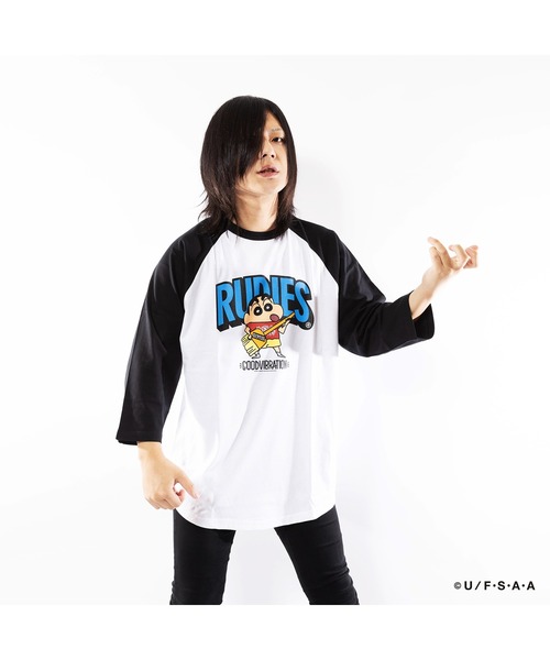 RUDIE'S（ルーディーズ） tシャツ RUDIE'SxCRAYON SHINCHAN GUITAR