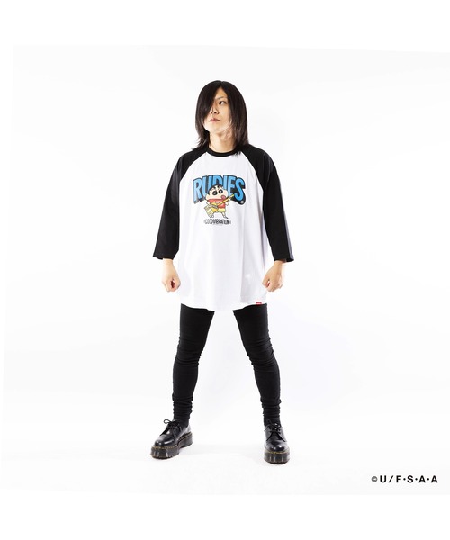 RUDIE'S（ルーディーズ） tシャツ RUDIE'SxCRAYON SHINCHAN GUITAR