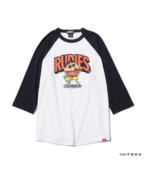 RUDIE'S（ルーディーズ） tシャツ RUDIE'SxCRAYON SHINCHAN GUITAR