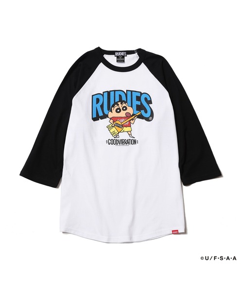 RUDIE'S（ルーディーズ） tシャツ RUDIE'SxCRAYON SHINCHAN GUITAR