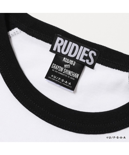RUDIE'S（ルーディーズ） tシャツ RUDIE'SxCRAYON SHINCHAN GUITAR