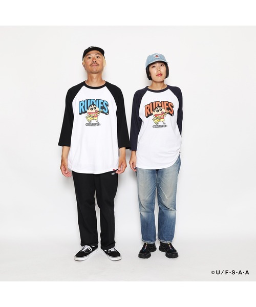 RUDIE'S（ルーディーズ） tシャツ RUDIE'SxCRAYON SHINCHAN GUITAR