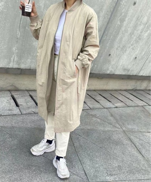 「me+em select」 コート FREE ブラック レディース_画像3