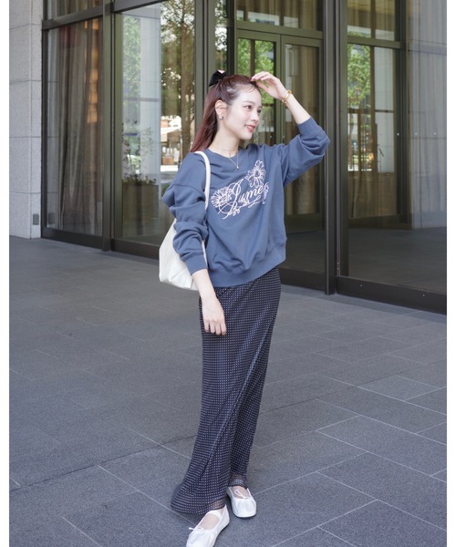 jumelle（ジュメロ） トレーナー スウェット 刺繍ロゴスウェット