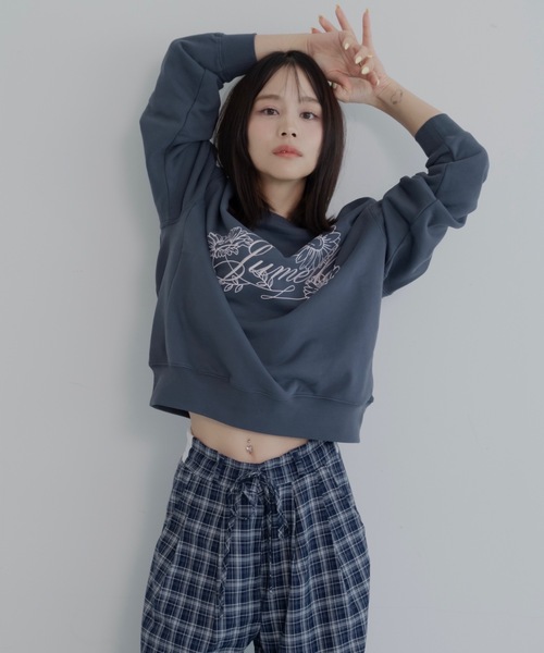 jumelle（ジュメロ） トレーナー スウェット 刺繍ロゴスウェット