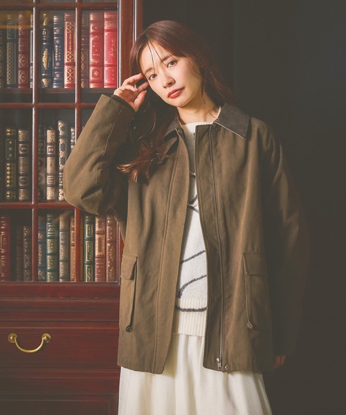 mysty woman（ミスティウーマン） ミリタリージャケット モッズコート