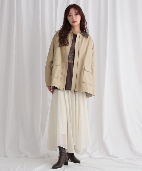【新品】mysty woman キルティング2WAYジャケット【フリーサイズ】 楽天市場】【SALE／30%OFF】(W)キルティング2WAYJK mysty woman