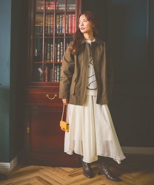 mysty woman（ミスティウーマン） ミリタリージャケット モッズコート