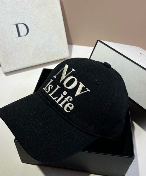 LETee キャップ 帽子 日よけ Nov is LifeシシュウCAP レディース