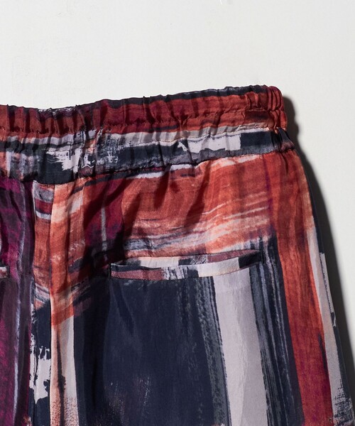 SACRA（サクラ） パンツ 「SACRA」ブラッシュ プリント パンツ