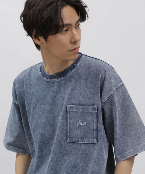 「LAKOLE」 半袖Tシャツ X-LARGE ライトブルー メンズ_画像5