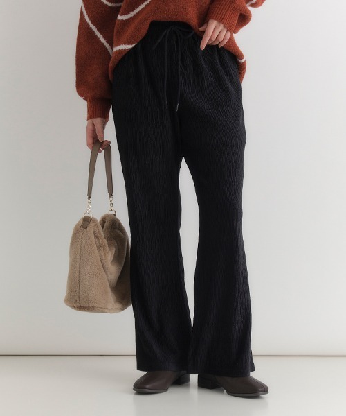 Right-on（ライトオン） パンツ 「HONEYSUCKLE ROSE」ベロア楊柳フレア