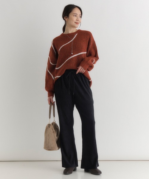 Right-on（ライトオン） パンツ 「HONEYSUCKLE ROSE」ベロア楊柳フレア