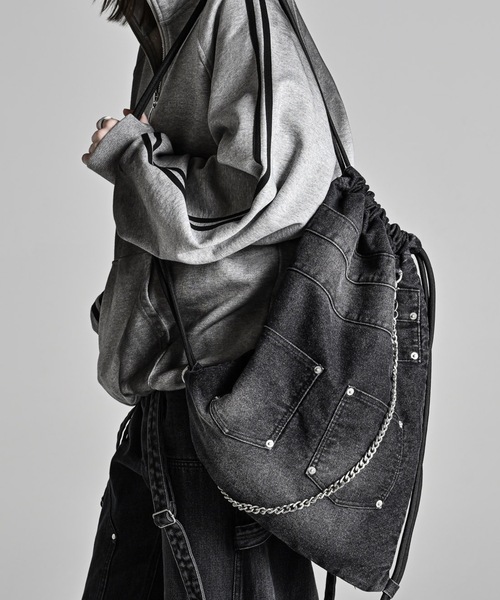 ADRER（アドラー） デイバック リュック Chain Denim Knapsack
