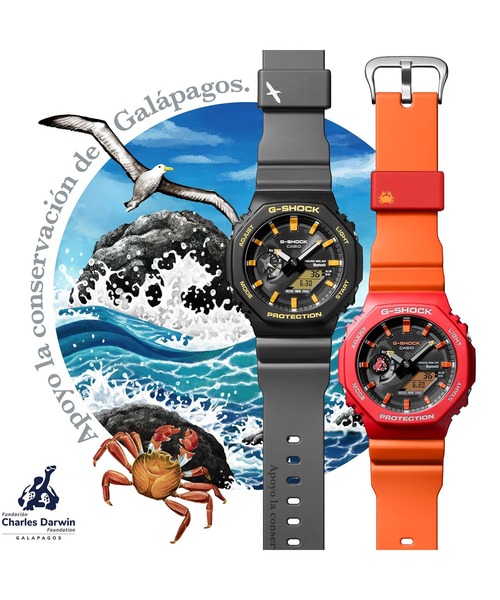 G-SHOCK 腕時計 チャールズ・ダーウィン財団コラボモデル / GA-B2100DF