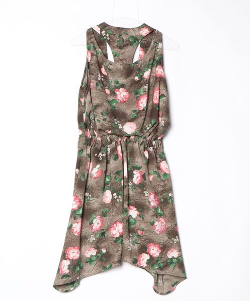 「Agosto」 ノースリーブワンピース - グリーン レディース_画像2