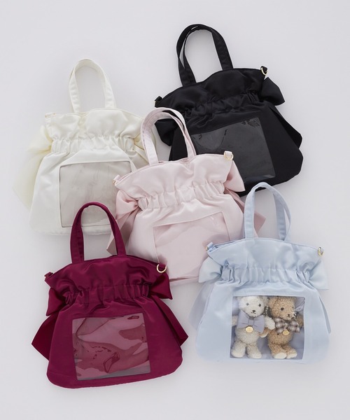 Maison de FLEUR（メゾンドフルール） トートバッグ クリアダブル