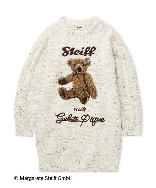 gelato pique ルームウェア パウダージャガードワンピース シュタイフ gelato pique（ジェラートピケ） パジャマ ルームウェア 「Steiff