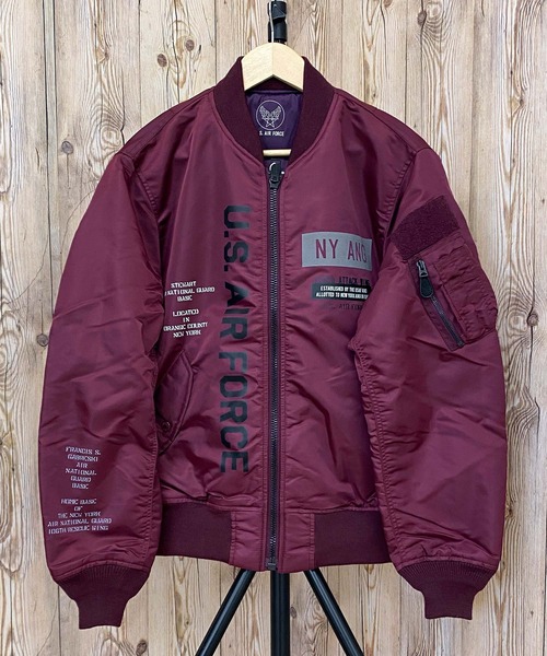 専用　AVIREX アヴィレックス MA-1 リバーシブル ブルゾン AVIREX（アヴィレックス） ブルゾン L バーガンディー メンズ