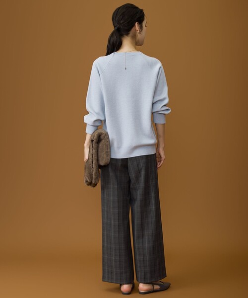 自由区（ジユウク） ニット セーター スムージーラグランスリーブ