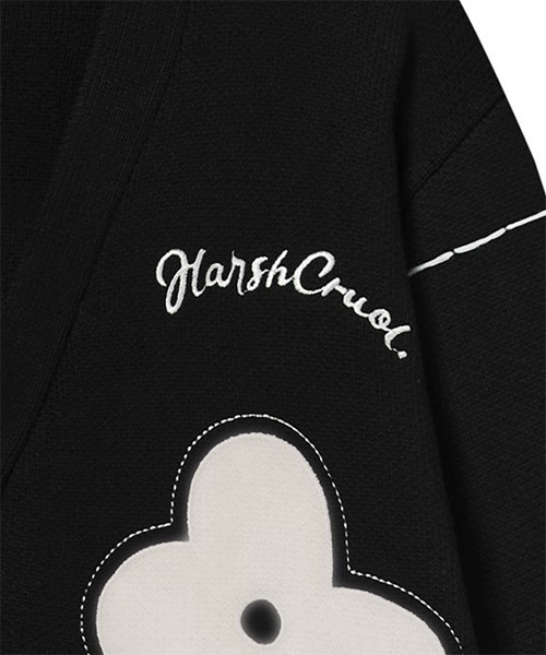 「HARSH AND CRUEL」 ニットカーディガン L ホワイト メンズ_画像6