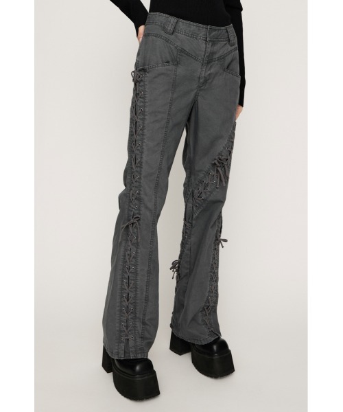 SLY（スライ） スラックス パンツ LACE UP MANNISH PT レースアップ