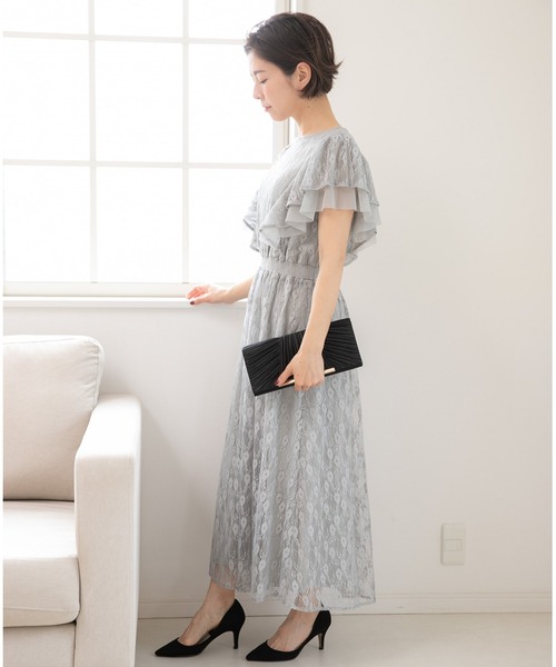 「PREFERIR」 ノースリーブワンピース LARGE グリーン レディース_画像3