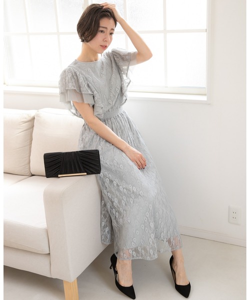 「PREFERIR」 ノースリーブワンピース LARGE グリーン レディース_画像5