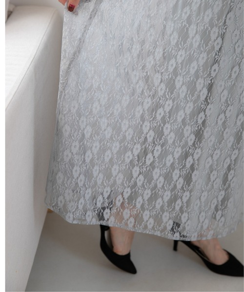 「PREFERIR」 ノースリーブワンピース LARGE グリーン レディース_画像9