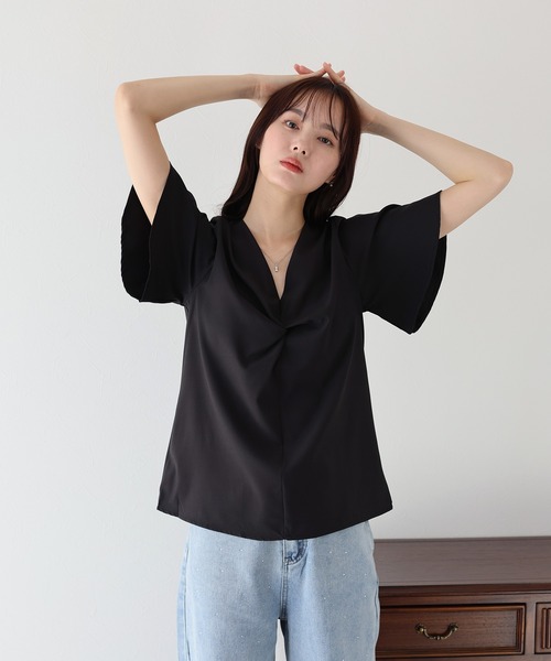 「BLUEEAST」 半袖ブラウス MEDIUM ホワイト レディース_画像8