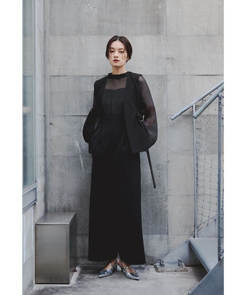 niana（ニアナ） セットアップ サイドベルトジレオールインワン