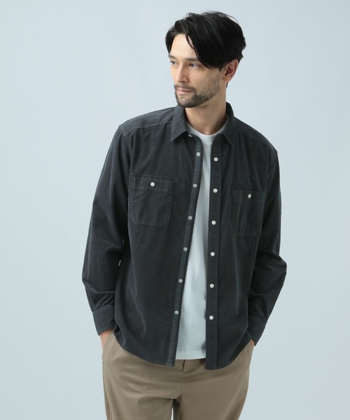 「BAYFLOW」 長袖シャツ SMALL グリーン メンズ_画像5