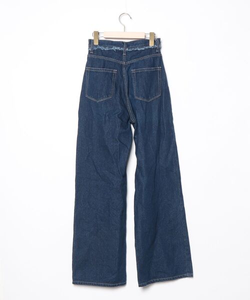 【未使用品！！】エモダ　デニム EMODA（エモダ） デニムパンツ SMALL ネイビー レディース : ZOZOTOWN