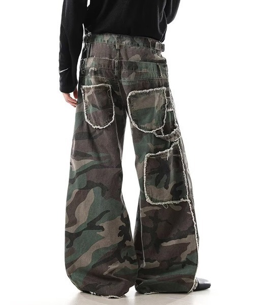 Ressaca（レサーカ） パンツ ルーズシルエットダブルウエスト