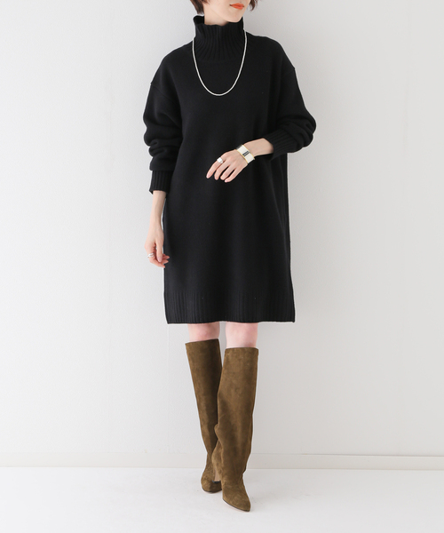 plage（プラージュ） ニットワンピース 38 ブラック レディース