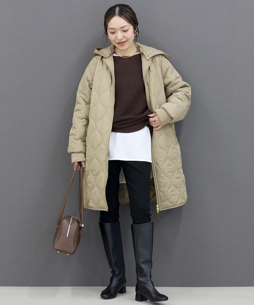 Aletta vita ダウンコート ダウンジャケット ファーライナー付マルチ