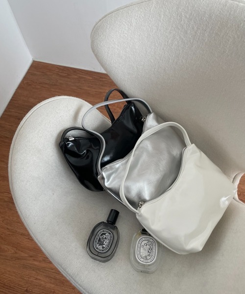 「by muni:r」 ハンドバッグ ONE SIZE シルバー レディース_画像2